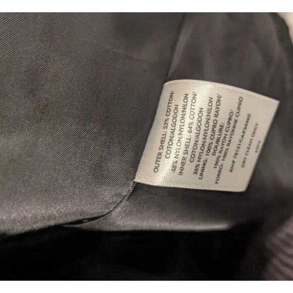 Eileen Fisher Vintage 90s Peacoat sz small textured black trench coat - Picture 4 of 4